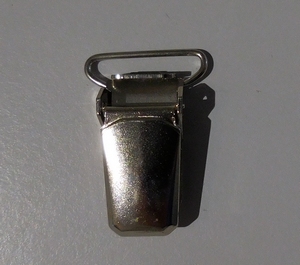 Bretelclips 20mm (100 stuks), Zilver